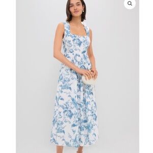 Hyacinth House Dusty Blue Floral Maizie Maxi Dress NWT TUCKERNUCK size XL